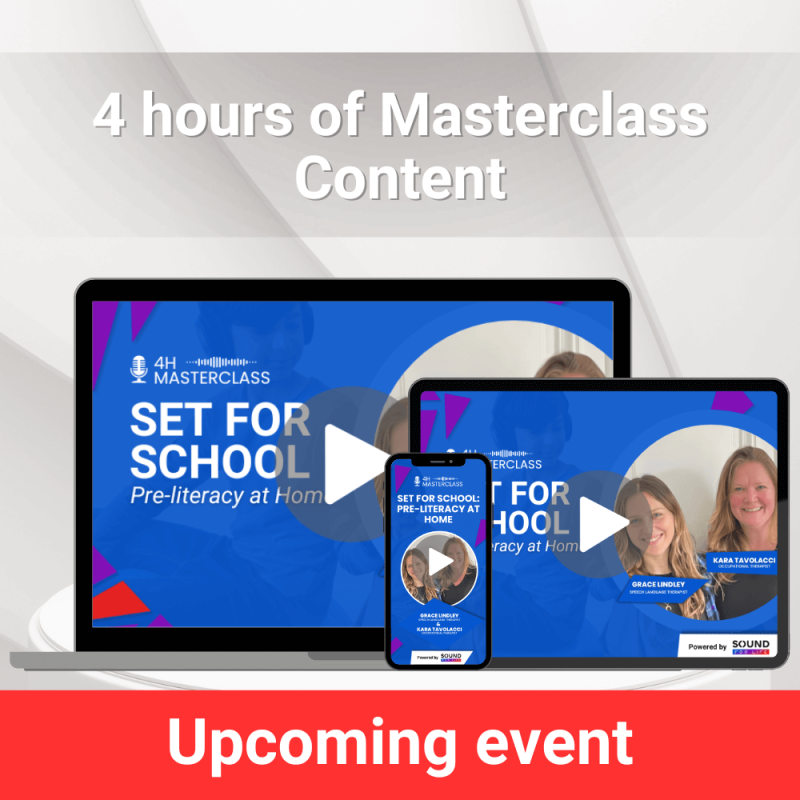 Masterclass - Set for School: Pre-literacy at Home